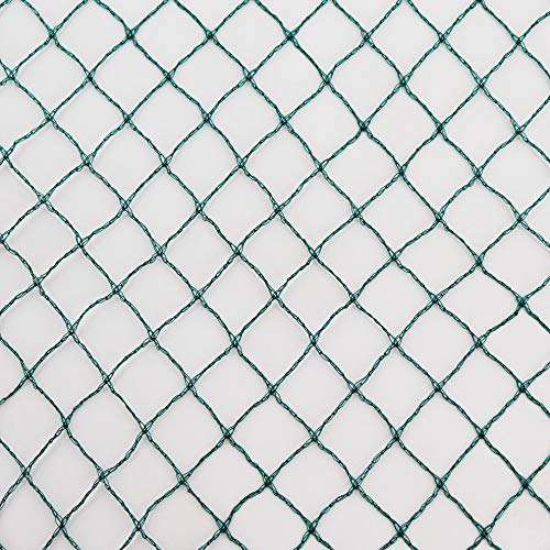 Aquagart – Rete di protezione per stagni e laghetti, versatile, colore verde, 12 m x 6 m, misura maglie 17 mm x 17 mm, per coprire e proteggere da foglie, uccelli, e altri predatori,