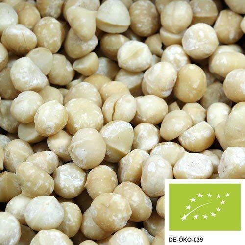 CiboCrudo Noci di Macadamia Giganti Sgusciate Crude, Intere e Giganti – 250gr – Non Tostate, Senza Guscio, Ricche di Sali Minerali, Fibre e Carboidrati, Etichette in Italiano