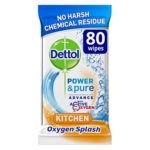 Dettol 80 salviette per la pulizia e igiene in cucina, confezione da 4 (320 salviette)