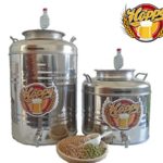 Hoppy Fermentatore completo da 50 Litri in Acciaio Inox Ermetico al 100% ideale per Birra Vino o Altro