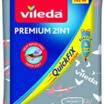 Vileda Premium 2 in 1 Copriasse da Stiro, con Superficie Rivestita di Alluminio, Termoriflettente, Telo Stiro Universale, 3 Strati, Imbottito, Cotone/Alluminio, 30-45 cm x 110-130 cm, Grigio/Argento