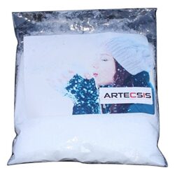 ARTECSIS Sacchetto di Neve Artificiale da 1 Litro, Neve Artificiale per Interni, Esterni, per Decorazioni Natalizie