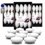 Hyoola Premium White Floating Candles 3 inch – 8 Hour – 36 Pack – European Made