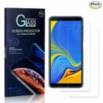 Galaxy A7 2018 Pellicola Vetro Temperato, NBKASE HD 9H Durezza Alta Trasparente Protezione Schermo, Vetro Temprato Premium per Samsung Galaxy A7 2018, Anti Graffio, 2 Pezzi