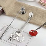 Stoppino trimmer,Wick Dipper e Bell Snuffer candela Care Kit accessori candela di utensili in acciaio inox,spegni candele