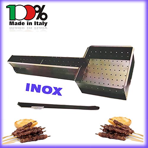 Mistermoby Fornacella Cuocispiedini Professionale Inox Arrosticini Spiedini