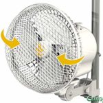 Ventilatore oscillante con clip 17cm 20W Secret Jardin (Monkey Fan MFO20)