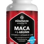 Radice di Maca 3500mg – 180 Capsule Vegane ad Alta Efficacia – Scorta per 6 Mesi – Maca Peruviana in Capsule – Prodotte nel Regno Unito da Nutravita