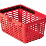 Durable 1801565080 Shopping Basket 19 Cestino Spesa da 19 litri in PPL con Grande Maniglia in Nylon, Confezione da 1 Pezzo, Rosso