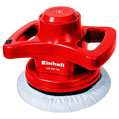 Einhell CC-PO Lucidatrice per Auto con Platorello da 240 mm, 90 W, 3700 RPM, Rosso