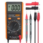 Proster LCR Meter LCD Tester Capacità Induttanza Resistenza Misuratore di Autoscarica con Display di Sovraoscillazione – Arancione