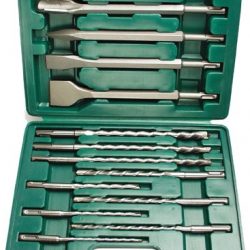 Mannesmann M12588 SDS-Plus – Set di punte a forare e punte a scalpello, 13 pezzi