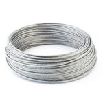 SODIAL Acciaio Inossidabile Fune Metallica del Cavo Rigging Extra, Lunghezza: 25m Diametro: 1.0mm