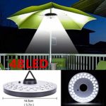 Lampada per Ombrellone, Pertaka Lampada a LED per ombrelli a batteria a 48 LED Luci notturne a LED per esterni da giardino per ombrelloni, tende da campeggio e altri usi esterni