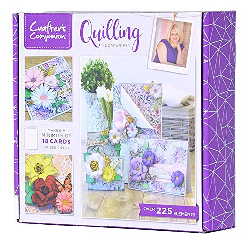 Crafter’s Companion, kit per quilling con fiori 3D, multicolore, taglia unica