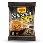 MAGGI Idea per Yakisoba Gusto Pollo Noodles Istantanei Verdure e Salsa Soia – 8 Confezioni x 2 Porzioni