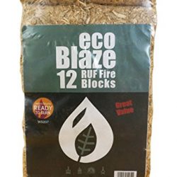 Bricchetti di Ecoblaze RUF 1 confezione (10Kg) – Legno duro a lungo bruciato, Carbon Neutral, Eco-Log Bricchette – Ideale per caminetti, stufe, caminetti, stufe, camini