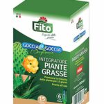 Concime Piante GRASSE Liquido Goccia a Goccia per Piante 6 fiale da 32 ml per Confezione| Pronto all’Uso, già Diluito| Rafforza Le Difese Naturali