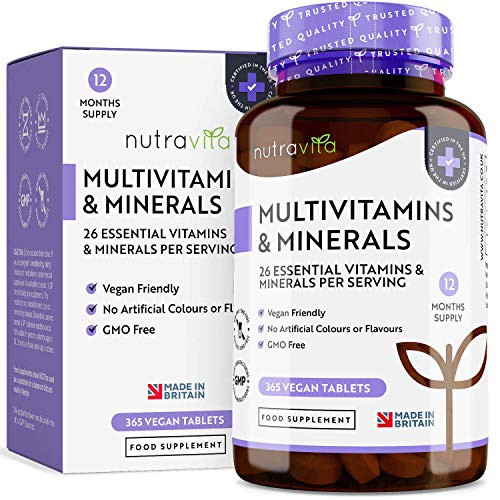 Integratore Multivitaminico e Multiminerale | 450 Compresse (Scorta per 1+ Anno) | Vitamine A,B,C,D3,E, Calcio, Zinco, ecc | Vitamine e Minerali per Uomini e Donne | Integratori alimentari Gloryfeel®