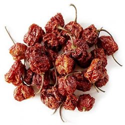 CAROLINA REAPER Peperoncino POLVERE INTERI SECCHI GUINNES WORLD RECORD PICCANTE ESTREMO PICCANTEZZA ESTREMA INTERI MACINATI POLVERE SEMI PURI (MACINATO 10g)