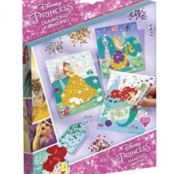 Totum Kit Creativo Disney Diamond Painting-Decora Le tue Principesse con Strass, 44227, Multicolore