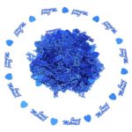 Qsoleil Decorazione Matrimonio coriandoli Decor Just Married Accessories Table Decor Wedding Supplies DIY Materiale (Blu)