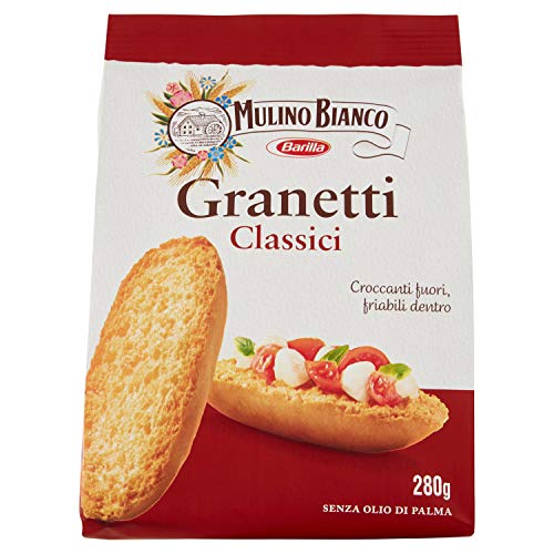 Mulino Bianco Crostini Granetti Classici, Snack Salato per la Merenda – 280 g