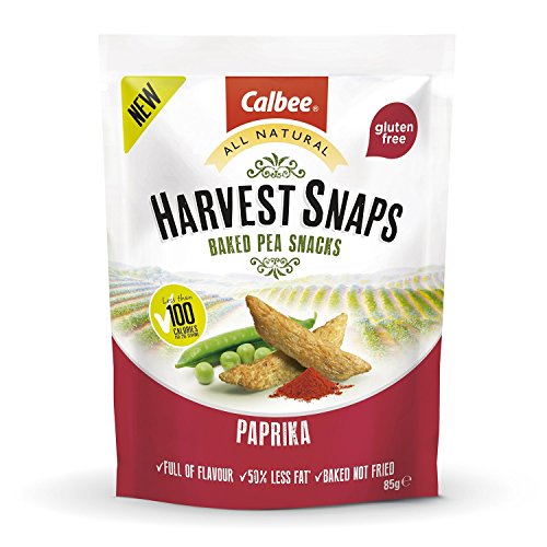 Harvest Snaps – Baked Pea Snacks – Paprika (12 bags of 85 grams)