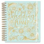 Rachel Ellen, quaderno per Wedding Planner, colore azzurro, con sezioni dedicate ai regali, checklist e tasche per organizzare un matrimonio