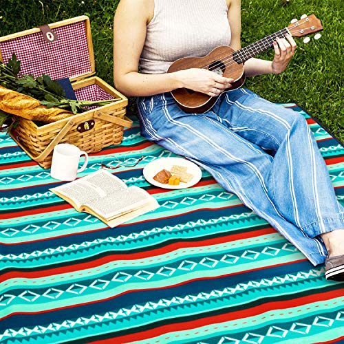 YZCX Coperta da Picnic Spiaggia Extra Grande 210x200cm Impermeabile Durevole Portatile Leggero Tappeto per PIC-nic, Spiaggia, Escursionismo, Campeggio, Parcheggio, Viaggi ECC (210×200 CM)