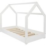 Velinda Letto & casa in Legno Stile scandinavo Nordico Bambino cameretta 160x80cm (Colore: Bianco)