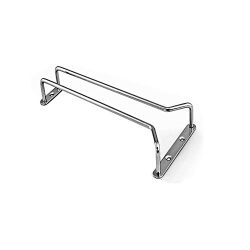 Velidy – griglia porta calici, in acciaio cromato da appendere sottopiano con viti per cucina/bar/ristorante 10.6’/27cm Silver 9