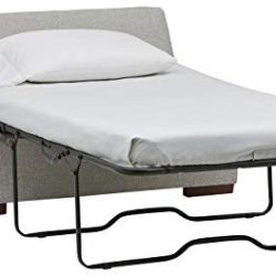 Marchio Amazon – Rivet, ottomana a divano-letto, stile moderno, larghezza 122 cm, colore grigio chiaro