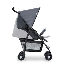 Hauck Sport, Passeggino Leggero 5.9 kg da 0 Mesi a 15 kg, Chiusura Piccola e Semplice, Posizione Nanna, Barra Frontale, Cesto, Tasca Porta Oggetti nella Cappota, Grigio (Charcoal Stone) 15