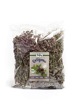 Biojoy Origano di montagna biologico, steli interi essiccati e fiori, Origanum vulgare (250 gr)