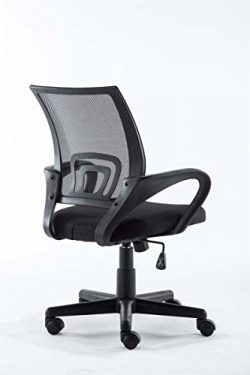 CLP Sedia Ufficio Genius in Rete Traspirante I Sedia Pc Ergonomica Girevole Regolabile I Sedia Studio Imbottita con Braccioli e Ruote I Carico Max 120 kg Nero 4