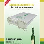 18 Sacchetti per aspirapolvere compatibili con Vorwerk Kobold 135, 136, 135SC, VK 135 e VK 136, 5 strati di tessuto non tessuto, sacchetti tipo VO 8335 con chiusura igienica