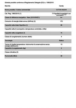 Candy CCTOS 542 XH Frigorifero, 109 Litri, 39 Decibel, Acciaio Inossidabile 6