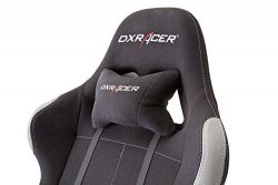 DX Racer5 sedia da gioco sedia da scrivania sedia da ufficio gaming chair nero/grigio 78 x 52 x 124-134 cm 12