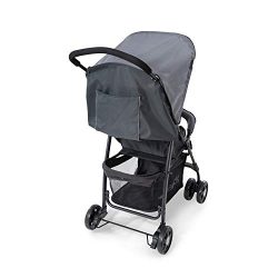 Hauck Sport, Passeggino Leggero 5.9 kg da 0 Mesi a 15 kg, Chiusura Piccola e Semplice, Posizione Nanna, Barra Frontale, Cesto, Tasca Porta Oggetti nella Cappota, Grigio (Charcoal Stone) 11