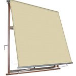 VERDELOOK Tenda da Sole Milos a Caduta avvolgibile con Braccetti 80 cm per ancoraggio, larghezza 3 m e altezza 2,45 m, beige