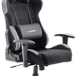 DX Racer5 sedia da gioco sedia da scrivania sedia da ufficio gaming chair nero/grigio 78 x 52 x 124-134 cm