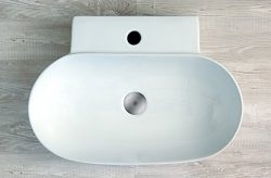 Yellowshop – Lavabo Da Appoggio O Sospeso Cm 57 x 40 Bacinella Lavandino Lavello In Ceramica Bianco Sanitari Bagno Design Moderno Modello Swing 3