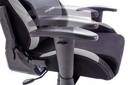 DX Racer5 sedia da gioco sedia da scrivania sedia da ufficio gaming chair nero/grigio 78 x 52 x 124-134 cm 6