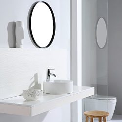 Eridanus Serie Scott-S, Lavabo di Ceramica Bianco Lavandino Lavello Lavamano Lavabo da Appoggio Tondo Ovale Bacinella Lavandino Lavello per Bagno Casa Bidet Lavabo con Troppopieno 6