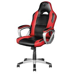 Trust Gxt 705 Ryon Sedia Gaming Ergonomica, Nero/Rosso