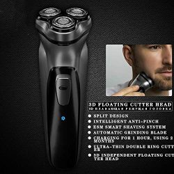 GARYSEEK Rasoio Elettrico per Rasoio da Barba Uomo rasoi Rasoio Macchina da Barba Rasoio Lavabile rasatura a Secco a 3 Teste Originale, YDXM-BS 8