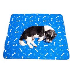 seawe Dog Pee Pad Dog Pannolino Dog Training Pad, Impermeabile Lavabile Riutilizzabile Forte Assorbimento urina Materasso Bone Print Outgoing 8