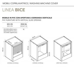 Garofalo – Mobiletto Coprilavatrice C/P 390 9