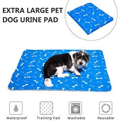 urben life Dog Pee Pad Dog Pannolino Dog Training Pad, Impermeabile Lavabile Riutilizzabile Forte Assorbimento urina Materasso Bone Print Helpful Pleasant 4